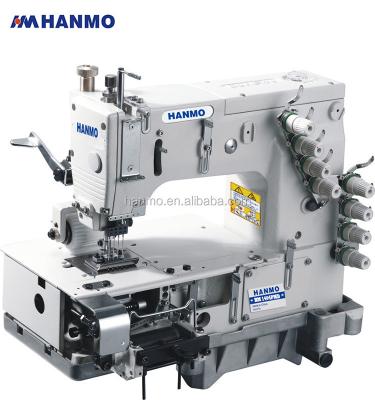 China HM-1404PMD 4 Needle Flatbed Sewing Machine For Shirts With Metering To Attach Elastic Band for sale