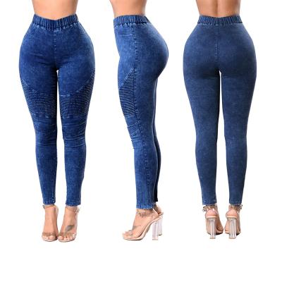 China Waist Pocket Detail Breathable Premium Elastic Jeans, Fashion Classic Denim Pants Women Stretch High Waist Jeans Female Plus Size Skinny for sale