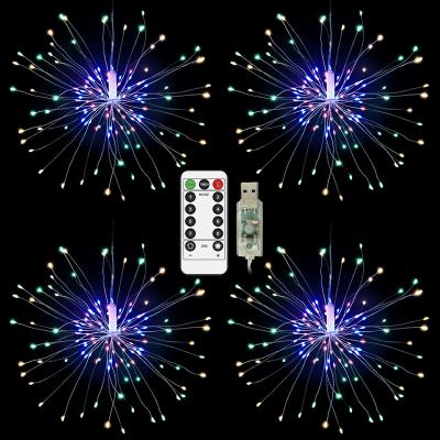 China USB 4 in 1 Dandelion Light Decoration Wedding Decorative Led Light Fireworks Starburst LED Lights for Christmas for sale