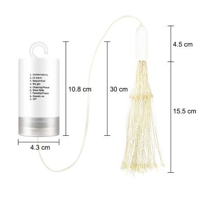 China LH-BOM-YHD120WW garden wedding string light room christmas gsrden solar led decoration string light for sale