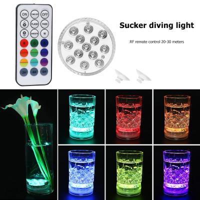 China Outdoor Decoration 16 LED RGB Underwater Light Submersible Waterproof Swimming Pool Light Led Waterproof Light for sale