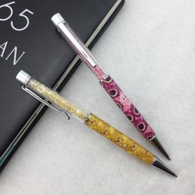 China Advertising Gifts Factory Supply Crystal Ball Pen Printed Pen Directly With Custom Logo for sale