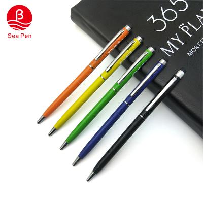 China office & Promotional School Pen Hotel Slim Stylus Metal Ball Pen With Logo Custom for sale