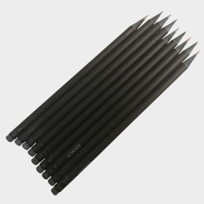 China Customized Stationary Unique Black Wooden Pencil Carpenter Pencil for sale