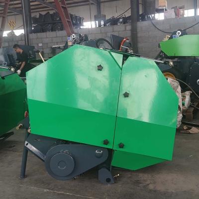 China Farm Tractor Hay Straw And Grass Press Baling Machine Mounted Hay And Grass Press Bundler Machine for sale