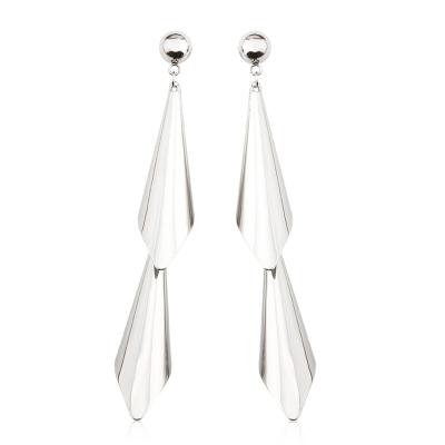 China For adults and kids love the latest minimalist stainless steel magnetic safe dangle 3d earrings for girls for sale