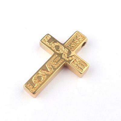 China Other Fashion Charm Jewelry Custom Gold Plated Cross Necklace Pendant for sale