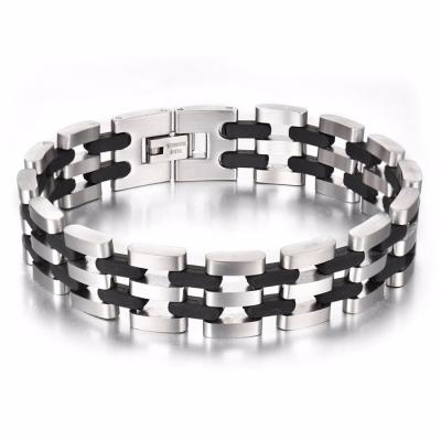 China Europe Men's Jewelry Custom Fashion Accessories Bike Chain Bracelet Anti-Static Anti-Radiation Mens Bracelet for sale