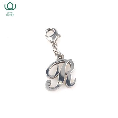 China Trendy Cheap Fashion Letter R Charm Silver Plated Pendant for sale