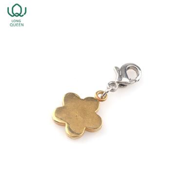 China Fashionable new design bracelet flowers small pendant charm for sale