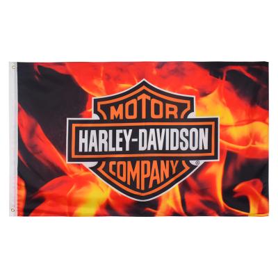 China Custom Celebration Fast Delivery Harley Davidson Flag Banner 3x5 Polyester Advertising Car Flags for sale