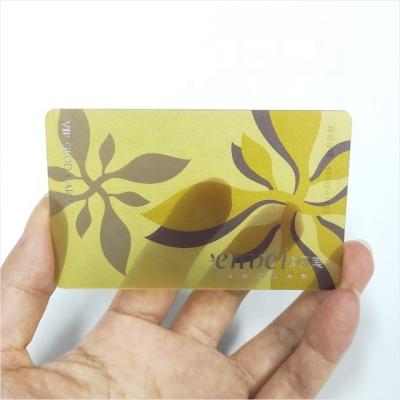 China Advertising Wholesale Transparent PVC Business Cards Manufacturer for sale