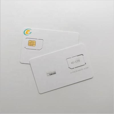 China Mobile ABS 4G LTE Test Card For R&S CMU200 ISO7816 White Blank for sale