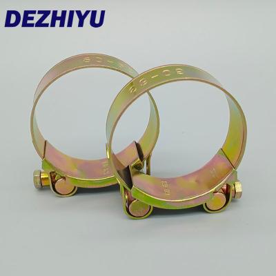 China Health Care Factory Directly Galvanized Iron European Double Bolt Pipe Clamps for sale