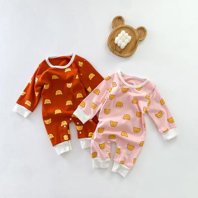 China Baby 100% Cotton Baby Clothes Baby Boy Girl Jumpsuit Fashion Toddler Girl Long Sleeve Romper Baby Overalls for sale