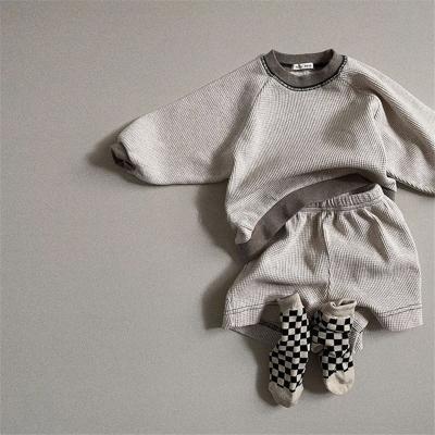 China Fashion Washable Baby Clothes Set Long Sleeve Top And Shorts 2 Pcs Set Baby Boy Clothes Set Girl Sports Equipment Spring Clothes for sale