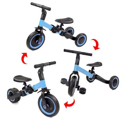 China PP 3 In 1 Multifunction 3 Wheels Folding Balance Bike For Baby for sale