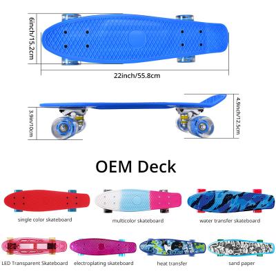 China Hot Sale Youth 4 Wheels Plastic Deck Skateboard From Professional Manufacturer for sale