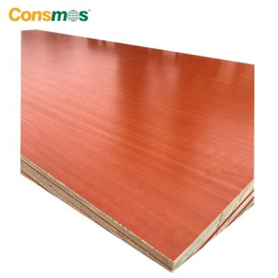 China Modern 16mm 18mm High Glossy UV Melamine Faced Plywood Board Flakeboards MR for sale