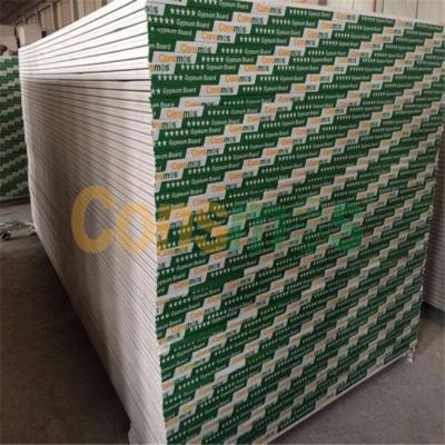 China Fireproof Gypsum Board Plasterboard 9mm 12mm Drywall for sale