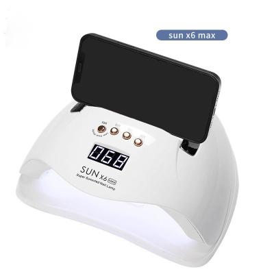 China ABS Environmental Friendly Materials 280W 220W High Power Mobile Phone Holder Hidden SUN X6 Max Portable UV Lamp Nail Nail for sale