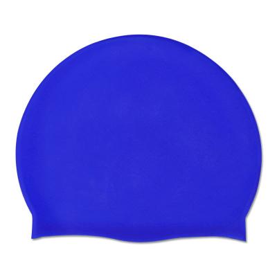 China 2023 pure unisex outdoor water sports color swimming cap durable silicone children swim cap for sale