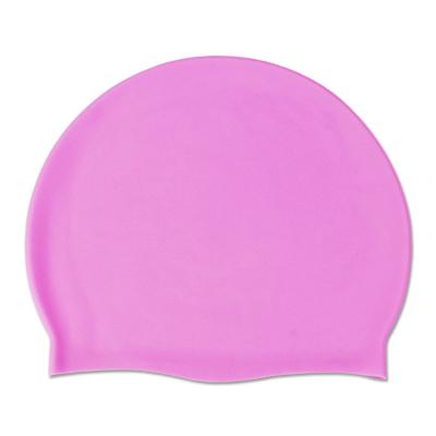 China Pure Color Swim Cap High Elasticity Water Sports Swim Hats Silicone OEM Swim Cap Custom Swim Hats for sale