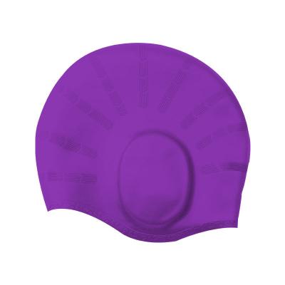 China Waterproof Durable Eco-friendly Best Selling 2023 Durable Silicone Swim Cap Hearing Protection Swimming Adult Swim Caps For Men for sale