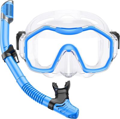 China Professional Anti-fog Silicone Diving Glass Scuba Mask Scuba Anti-Leakage Swimming Mask Swimming Kids Snorkeling Set for sale