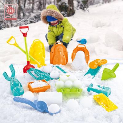 China Funny Beach Toy Snow Shovel Fight Mold Sand Beach Pumice Make Winter Outdoor Kids Clip Toy Throw Snow Globes Mold Snowball Ball Tool Toy Set for sale