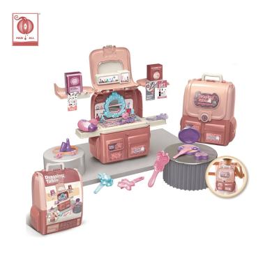 China Educational play set kids makeup kit toys kitchen sets pretend to play pretend kitchen toys set backpack for kids girls toys play set for sale