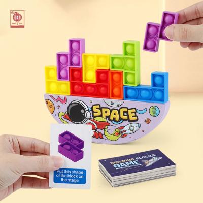 China Eco-friendly Bubble Push Decompression Stirrer Sensory Kids Toys Bubble Bloacks Puzzles Cube Square Magical Stirrer Toys New Pop Bubble Cube for sale