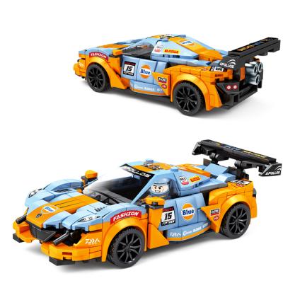 China DIY TOY Pull Back Packing Car New Arrival Racing Car Brick Block Building Children Educational Toy Set for sale