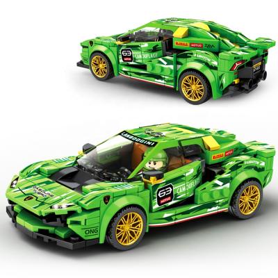 China DIY TOY Hot Sale Educational Race Car Building Toy City Racing Car Blocks Bricks Toy Set for sale