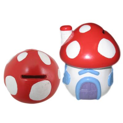 China 2020 Mushroom Piggy Bank Factory Hot Coin Shape Children's Piggy Bank L9.6*W9.6*H11.8CM Cute Gift Children's Birthday Piggy Bank for sale