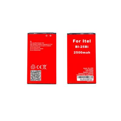 China Popular mobile phone new products Li-ion battery mobile phone battery 1800mah 2500mah for itel bL-25bi for sale