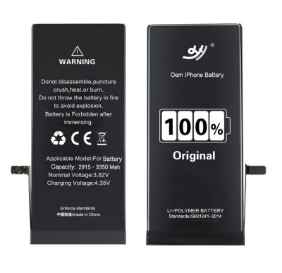 China Extended Capacity Mobile Phone Battery 6s Lithium Polymer Mobile Phone 2200mAh Battery For Iphone 6s Battery for sale