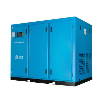 China OIL-LESS 30kw 5bar 3 Stage Quiet Low Pressure Stationary Oil Free Twin Air Compressor For Automobile Assembly for sale