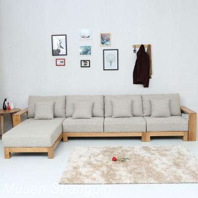 China 2020 Wholesale Storage Nordic Simple Style L Shape Corner Sofa For Living Room Bule Color Packing Quickly for sale