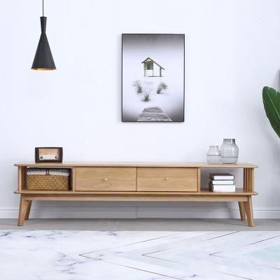 China Modern Particle Storage Panel Furniture Single Wood TV Ttelevision Stand Cabinet for sale