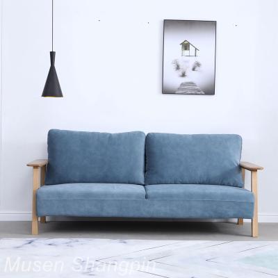 China 2020 Good Quality Living Room Furniture Soft Sofa Sets Three Person Seat Morandi Color MKSF02 for sale