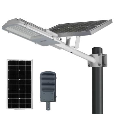 China With Mono Solar Panel In High Work Efficiency Bosun Low Voltage High Power Super Bright Waterproof 100w 200w Road Led Outside Solar Street Lights Manufacture for sale