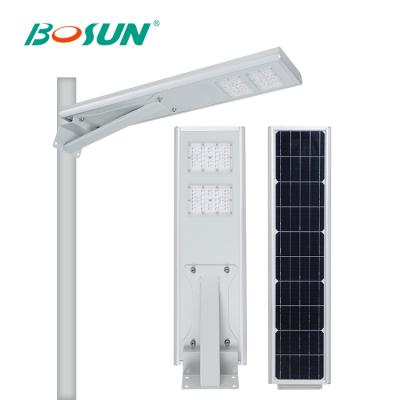 China BOSUN high quality outdoor ROAD IP65 waterproof 15 20 30 W all in one solar led street light for sale