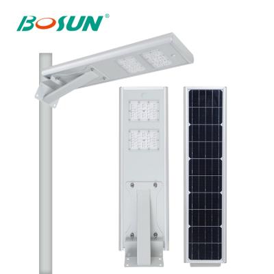 China BOSUN China Manufacture Outdoor Waterproof IP65 15w 20w 30w All In One Solar Led Street Light for sale