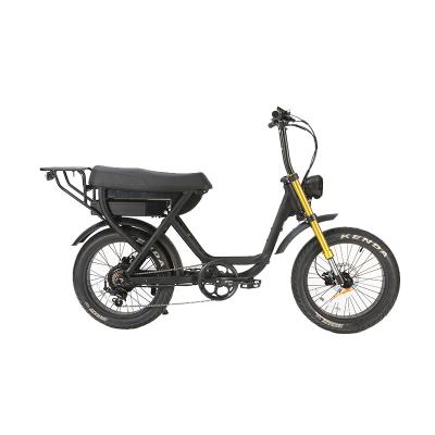 China Aluminum Alloy Ebike 20 Inch Fat Tire Bike 500W Motor 48V 20Ah Battery Electric Demountable Snow Mountain Electric Bicycle With Long Banana Seat for sale