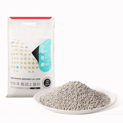 China Stored Strong Aggregation No Dust Cat Litter Absorption Clumping Bentonite Cat Litter Bentonite Cat Litter for sale