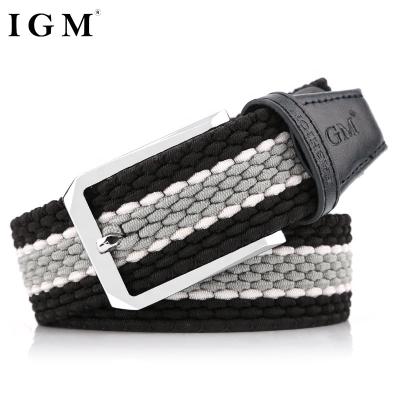 China Wholesale IGM Stretch Polyester Custom Adjustable Elastic Fabric Woven Braided Belt for sale