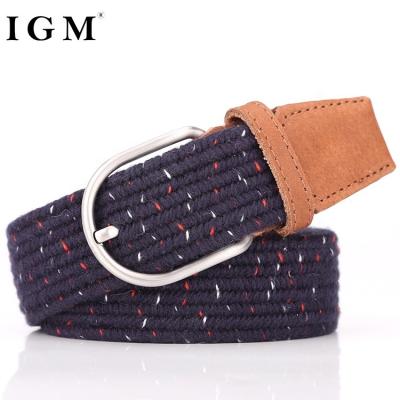 China Hole Woven Waist Elastic Knitted Polyester Man Do Not Sports Belts for sale