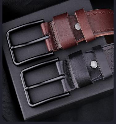 China Cowhide IGM Fashion Classic Full Grain Genuine Leather Men Belt for sale