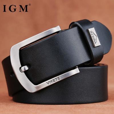 China Black Embossed Premium Full Grain Logo Casual Italian Top Cowhide Genuine Leather Belts For Men for sale